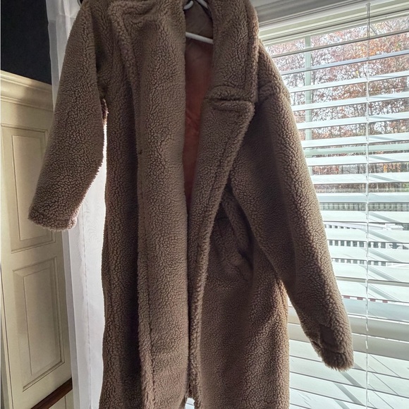 Fabletics Jackets & Blazers - Fabletics Warm Brown Teddy Jacket